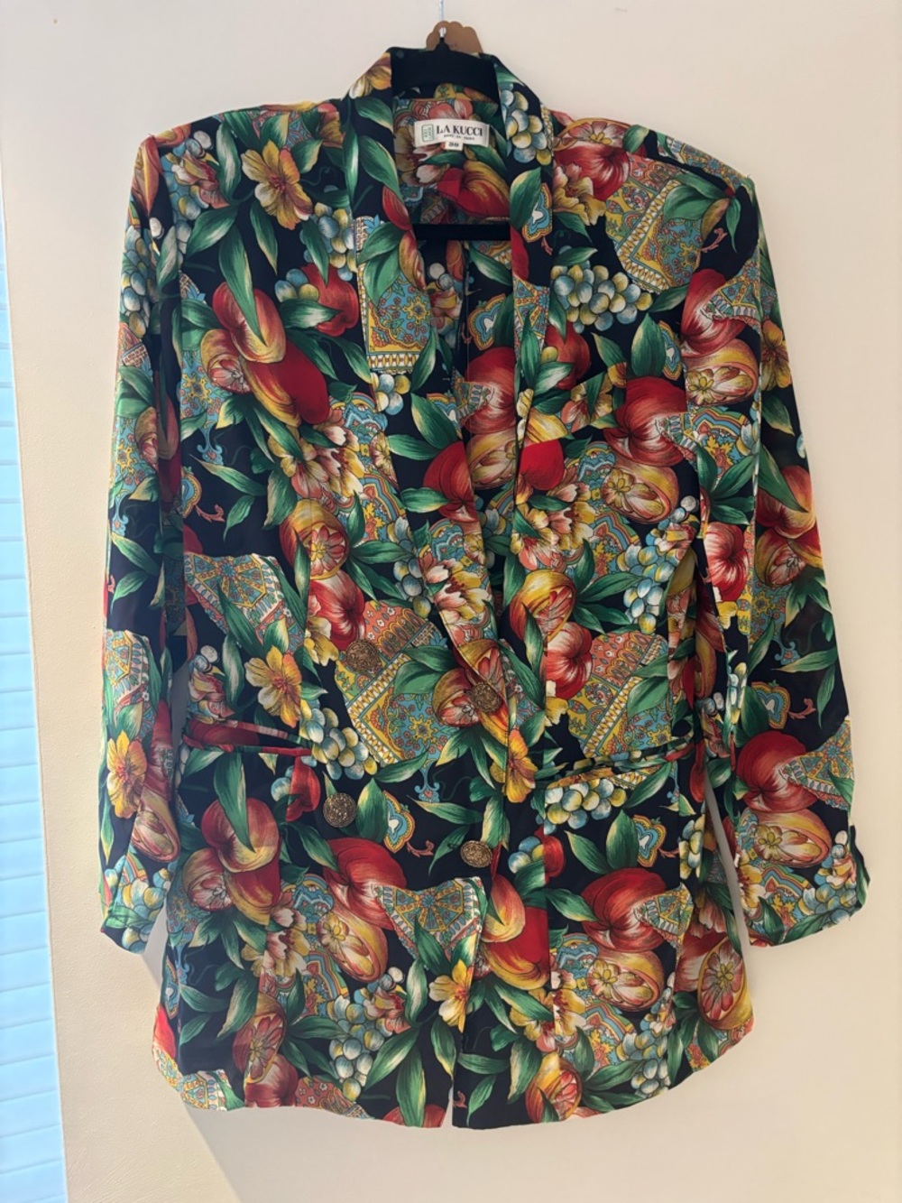Vintage La Lucci Floral Tropical Blazer